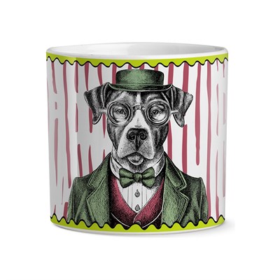 Egan Italy Human Essence 2li Köpek Desenli Mini Saksı Seti