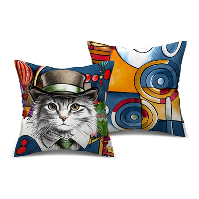 Egan Italy Human Essence Kedi Dekoratif Kırlent Independence 45x45 cm
