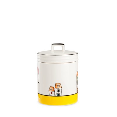 Egan Italy Le Casette Kavanoz Sarı 9x12 cm