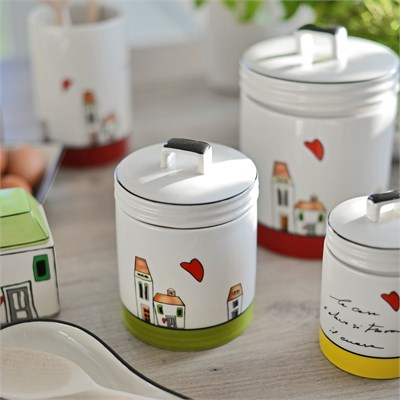 Egan Italy Le Casette Kavanoz Yeşil 9x12 cm