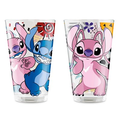 Egan Italy Stitch & Angel 2li Cam Bardak Seti