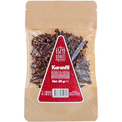 EGEYE DÖNÜŞ Karanfil Tane - (Bitki Çayı - Baharat - İri Taneli Lüx Karanfil) - 40 Gr. (1. Kalite)