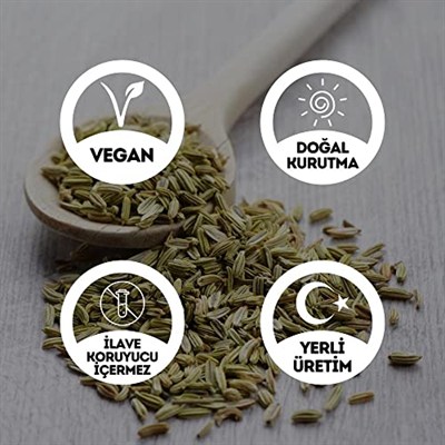 EGEYE DÖNÜŞ Rezene Çayı - 100 Gr. (Rezene Tohumu Bitki Çayı - Anne Bebek Çayı)