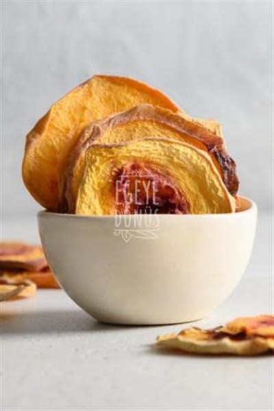 EGEYE DÖNÜŞ Şekersiz Şeftali Meyvesi Kurusu Cipsi - 50 Gr. (Yüksek Aroma - Kokteyl Meyvesi - Katkı Koruyucu İçermez)