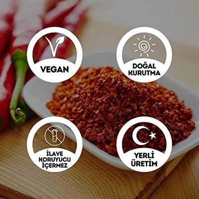EGEYE DÖNÜŞ Yeni Mahsül Öğütülmüş Çok Acı Saf Pul Biber - 100 Gr. 1. Kalite (Ekstra Acı)