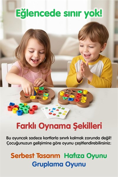 Eğitici Şekil oyuncağı Ayı Geometrik Şekil parça yerleştirmeli zeka Oyuncak