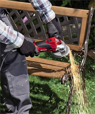 Einhell Devir Ayarlı Avuç Taşlama TE-AG 125 CE (1100 W, disk çapı Ø 125 mm, sabit devir teknolojisi, koruma kapağı, ayarlanabilir ek tutamakta anaht - Seçenekler: 32.5 x 13 x 13.1 cm; 2.68 kilogram...
