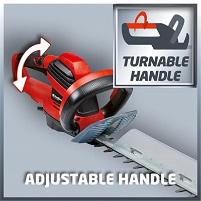Einhell Elektrikli Çit Budama GE-EH 6560 (650 W, lazer kesim ve elmas taşlama ile işlenmiş çelik bıçaklar, metal dişli, darbe koruması, kılıf dahil) - 3403330