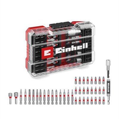 Einhell Orijinal M-CASE 42 Parça Uç Seti (25 mm uçlar, 50 mm uçlar, manyetik tutucu, lokma uç, hızlı değiştirilebilir uç tutucu, saklama kutusu dahil) - 49118953