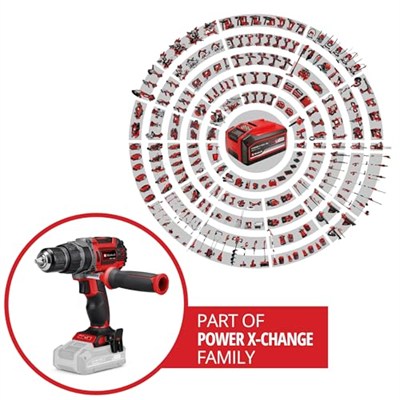 Einhell Professional Akülü Darbeli Vidalama TP-CD 18/60 Li-i BL Solo Power X-Change (Li-Ion, 18 V, kömürsüz motor, 60 Nm, 32.000 darbe/dk, akü ve şarj cihazı dahil değildir) - 4514205