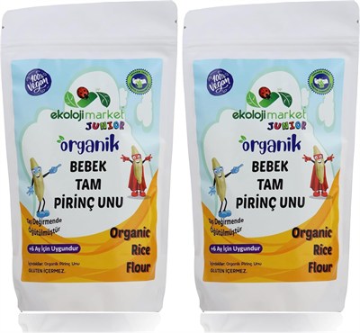 Ekoloji Market Organik Bebek Glutensiz Tam Pirinç Unu