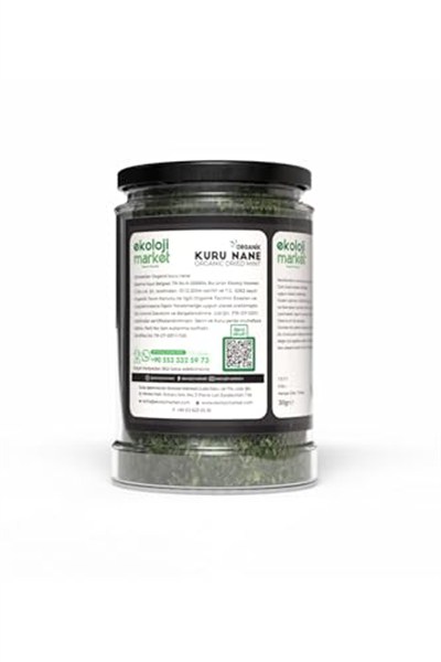 Ekoloji Market Organik Glutensiz Kavanoz Nane 30 gr