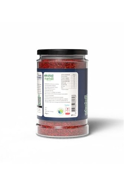Ekoloji Market Organik Glutensiz Kavanoz Pul Biber Acı 80 gr