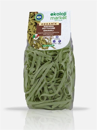 Ekoloji Market Organik Ispanaklı Fettucine 250 gr