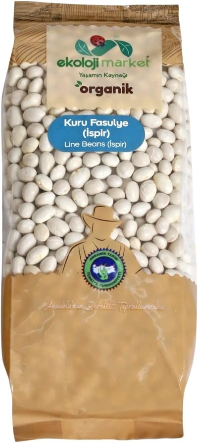 Ekoloji Market Organik Ispir Kuru Fasulye 750 Gr