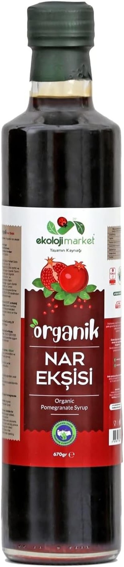 Ekoloji Market Organik Nar Ekşisi 340 Gr
