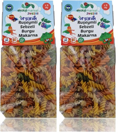 Ekoloji Market Organik Ruşeymli Sebzeli Burgu Makarna (2 paketi)