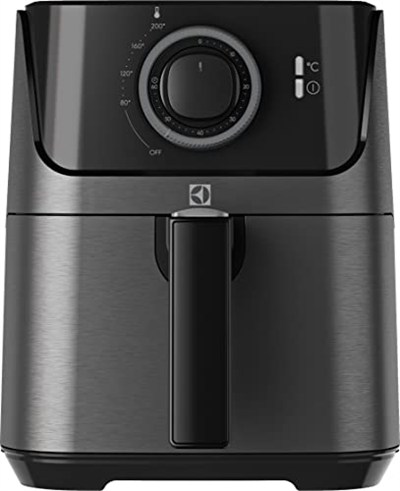 Electrolux E5AF1-4GB Create 5 Airfryer Granit Siyah 3.5 Litre Sepet Kapasiteli, 2.5 Litre Kızartma Kapasiteli, 1350W, 60 Dakikalık Zamanlayıcılı