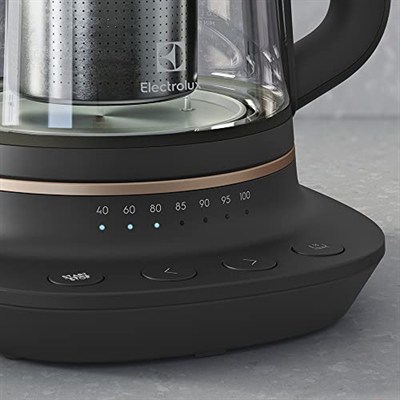 Electrolux E7GK1-8BP Explore 7 Cam Kettle | 1.7L Kapasite, Demlik Sepeti, Ayarlanabilir Sıcaklık, Sıcak Tutma, Cam Gövde | Çay, Kahve ve Sıcak İçecekler İçin