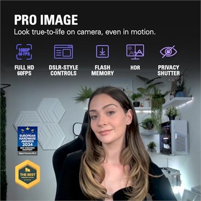 Elgato Facecam MK.2-1080p60 Full HD web kamerası, ultra düşük gecikmeli akış, Pro düşük ışık performansı, gerçeğe uygun renkler, DSLR tarzı uygulama kontrolü, HDR, yakınlaştırma/takımlar için, PC/Mac