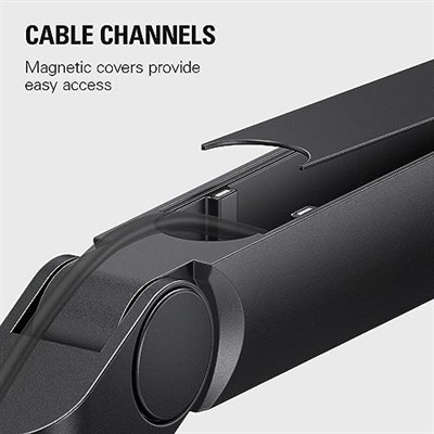Elgato Wave Düşük Profil Mikrofon Taşıyıcı Kol, 360 Derece Yatay & 90 Derece Diker Ayarlama, Kablo Gizleme Kanalları (10AAN9901)