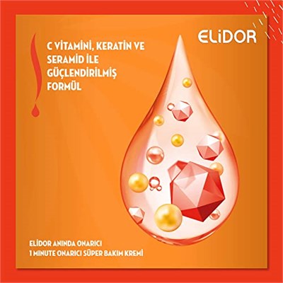Elidor 1 Minute Onarıcı Süper Saç Bakım Kremi Anında Onarıcı Bakım 170 ml