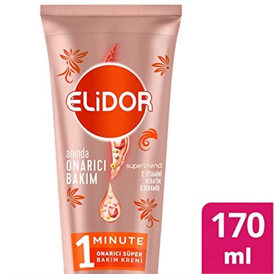 Elidor 1 Minute Onarıcı Süper Saç Bakım Kremi Anında Onarıcı Bakım 170 ml