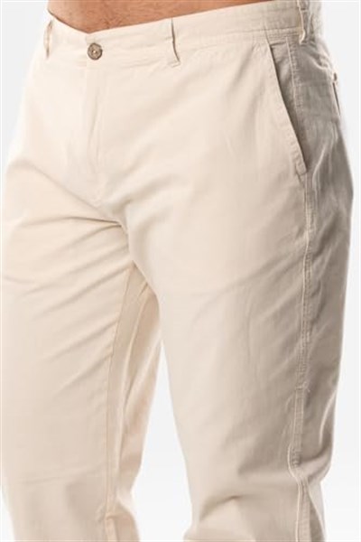 Eliş Şile Bezi Gabardin Erkek Pantolon Krem Krm