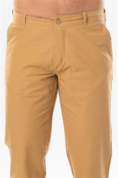 Eliş Şile Bezi Gabardin Pantolon, 48, 740.24, Camel, Erkek