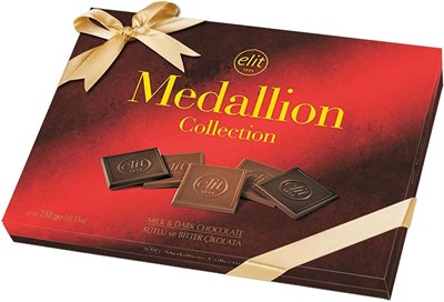 Elit Medallion Collection Glutensiz Sütlü ve Bitter Çikolata 288g