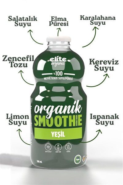Elite organic 946 Series Smoothie Yeşil 946 ml