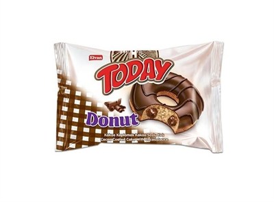 Elvan Today Donut Kek Kakaolu 35 Gr. 24 Adet (1 Kutu)