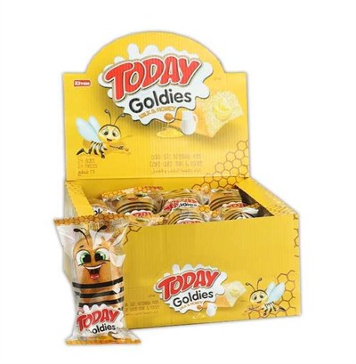 Elvan Today Goldies Ballı-sütlü 35 gr. 24 Adet (1 Kutu)