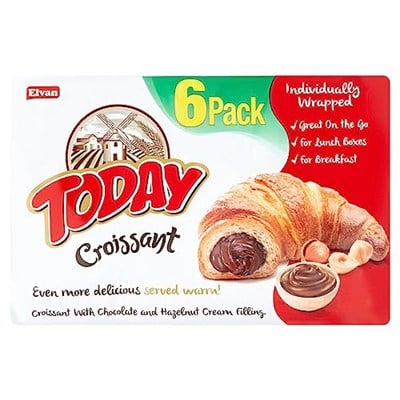 Elvan Today Kruvasan Çikolatalı 40 Gr. 6 Adet (1 KUTU)