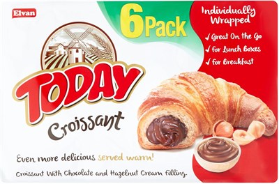 Elvan Today Kruvasan Çikolatalı 40 Gr. 6 Adet (1 KUTU)