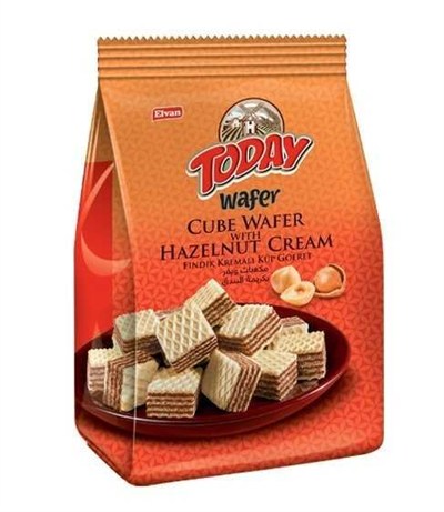 Elvan Today Küp Gofret Fındıklı 200Gr. (1 Paket)