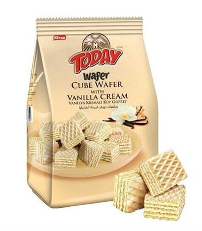 Elvan Today Küp Gofret Vanilyalı 200Gr. (1 Paket)