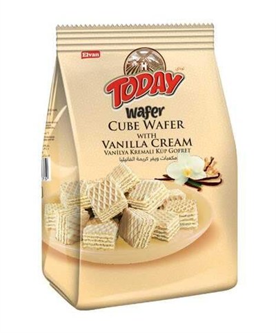Elvan Today Küp Gofret Vanilyalı 200Gr. (1 Paket)