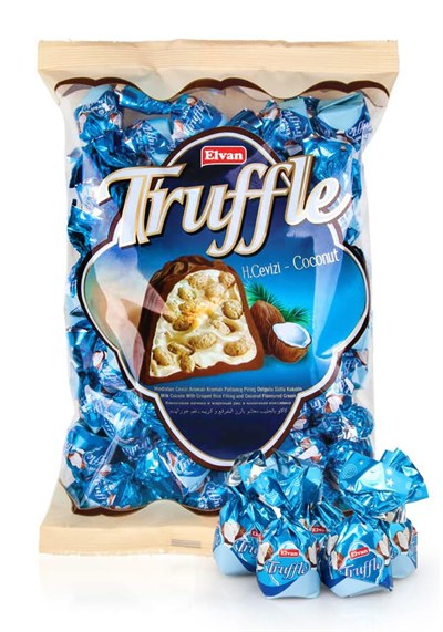 Elvan Truffle Hindistan Cevizli 1000 Gr. (1 Poşet)