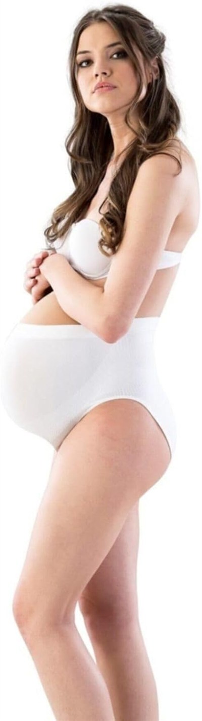 EMAY Beyaz Seamless Dikişsiz Hamile Slip Külot 5210