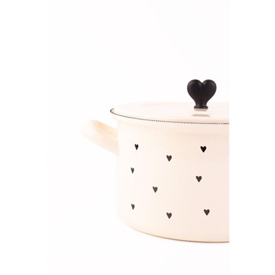 Emaylab Black Cupid Emaye 20cm Tencere- 3 Litre