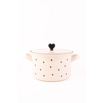 Emaylab Black Cupid Emaye 20cm Tencere- 3 Litre