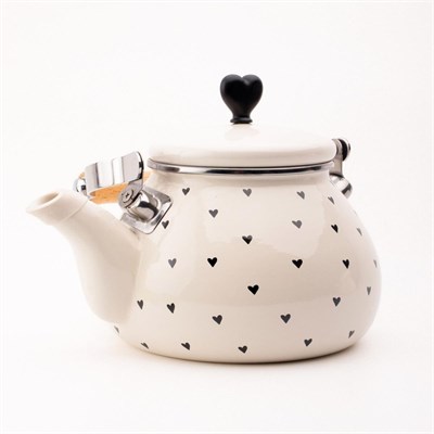 Emaylab Black Cupid Emaye Kettle