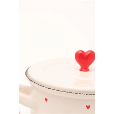 Emaylab Cupid 18cm Kısa Emaye Tencere (1.5 Li̇tre)