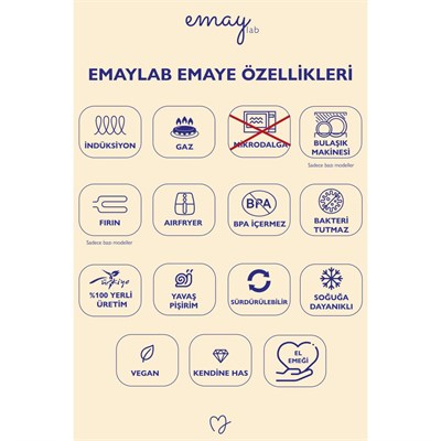 Emaylab Cupid Emaye Karıştırma Ve Salata Kabı 24cm 4 Litre (ocağa Da Koyulabi̇li̇r)