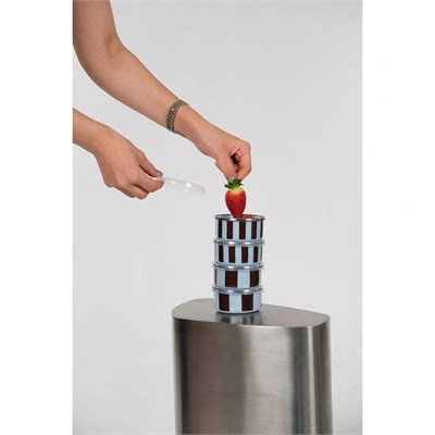 Emaylab Emaylabxpeppythings Berry Emaye 4’lü Kapaklı Kase Çerezlik, Kahvaltılık, Reçellik, Zeytinlik, Sunumluk Seti 8cm 200 Ml