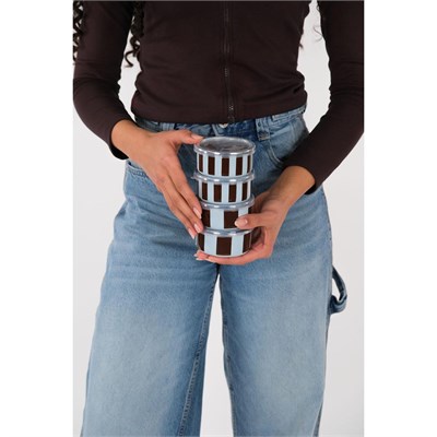 Emaylab Emaylabxpeppythings Berry Emaye 4’lü Kapaklı Kase Çerezlik, Kahvaltılık, Reçellik, Zeytinlik, Sunumluk Seti 8cm 200 Ml
