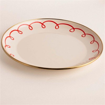 Emaylab Merry Emaye Sunum Tabağı Dekoratif Tabak 26cm