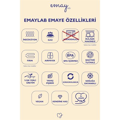 Emaylab Mood 12-14 Cm Kase Seti (ocaklarda Kullanılabilir/yemek Taşımak İçin Uygun)