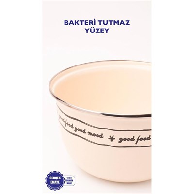 Emaylab Mood Emaye Karıştırma Ve Salata Kabı 24cm 4 Litre (ocağa Da Koyulabi̇li̇r)